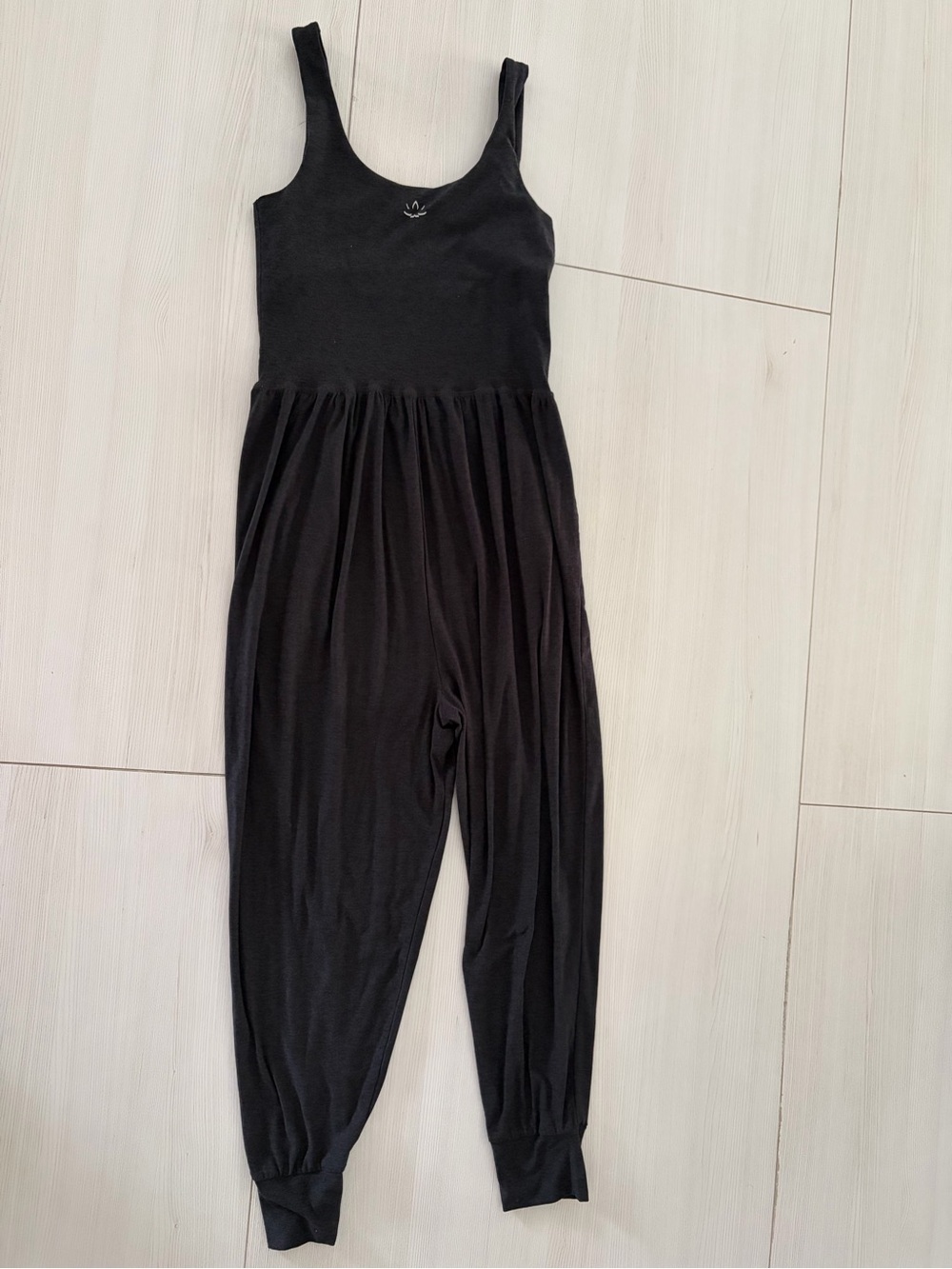 Black Maternity Sleeveless Jumpsuit S